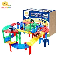 ScienceBaby - 雪鑽磁力片|電動軌道車112片|3歲+ 電動軌道車112片