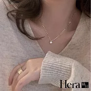 【Hera 赫拉】閃耀靈動大鋯石吊墜氣質頸鍊 H112040508 ANB5 金色