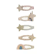 英國Mimi & Lula_AW25_夢幻王國_獨角獸滴答夾5入