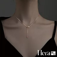 【Hera 赫拉】閃鑽流蘇運珠珍珠項鍊 H112091906 金色