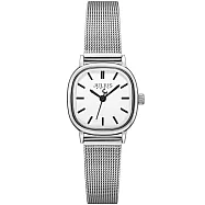 JULIUS 聚利時 聖塔安娜 米蘭方形腕錶 JA-1538(三色/22.8X24mm) 經典銀