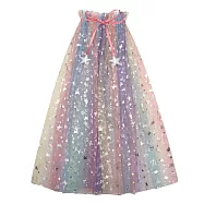 英國Mimi & Lula_AW25_變裝派對_閃亮獨角獸彩虹紗質披風