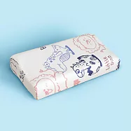 《Embrace英柏絲》純天絲x3D網布 兒童工學記憶枕 純天絲枕套 3D網布不悶熱 成長型 JIS日規大和抗菌(多色任選) 碰碰龍冒險1入