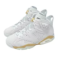Nike 休閒鞋 W Air Jordan 6 Retro 男女鞋 Pearl 灰 金 喬丹 AJ6 巴黎奧運 DQ4914-074 23.5cm GREY/GOLD