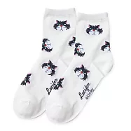 【ONEDER 旺達】迪士尼.皮克斯可愛ˋ貓狗系列中筒襪 魯斯佛長襪 妙妙貓 瑪麗貓 101忠狗 台灣製棉襪女襪- 魯斯佛 LU-A303