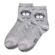 【ONEDER 旺達】迪士尼.皮克斯可愛ˋ貓狗系列中筒襪 魯斯佛長襪 妙妙貓 瑪麗貓 101忠狗 台灣製棉襪女襪- 魯斯佛 LU-A301