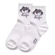 【ONEDER 旺達】迪士尼.皮克斯可愛ˋ貓狗系列中筒襪 魯斯佛長襪 妙妙貓 瑪麗貓 101忠狗 台灣製棉襪女襪- 魯斯佛 LU-A302