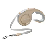 摩達客寵物-Kim Pets 優雅簡約寵物自動伸縮牽繩拉繩/5米長/四色可選 香檳金