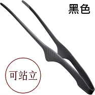 日本Todai可站立職人燒烤夾18-0不鏽鋼陽極氧化烤肉夾274822黑(小夾頭;一體成型更衛生;整體厚實不易斷裂)燒肉夾食物夾餐夾火鍋夾