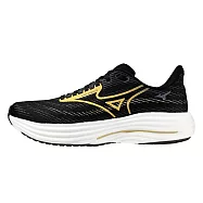 Mizuno 美津濃 Wave Rider 29 [J1GC250355] 男 慢跑鞋 跑鞋 路跑 黑 黃 27.5cm 黑/黃