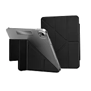 MAGEASY Facet 全方位支架透明背蓋保護套 for 2022 iPad 10.9吋 A14 & 2025 iPad 11吋 A16 黑色