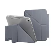 MAGEASY Facet 全方位支架透明背蓋保護套(筆槽款) for 2022 iPad 10.9吋 A14 & 2025 iPad 11吋 A16 阿拉斯加藍