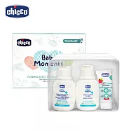 【Chicco】寶貝嬰兒植萃經典旅行保養組(洗髮沐浴露+乳液+含氟牙膏)