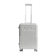 NCAA - 鋁合金防震設計附杯架防摔防撞角 20吋旅行箱行李箱 - 多色可選 白色