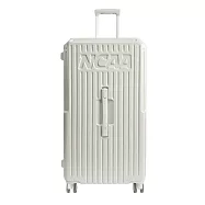 NCAA - 鋁合金防震設計附杯架防摔防撞角 28吋旅行箱行李箱 - 多色可選 白色