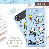 【SNOOPY/史努比】iPhone 17 Air 彩繪可站立皮套(最愛冰淇淋)