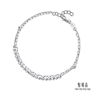 【點睛品】網路獨家款 碎閃珠光 鉑金手鍊_計價鉑金(19公分)