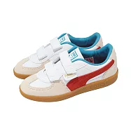 Puma 休閒鞋 Palermo Lth PS 中童 小朋友 白 紅 魔鬼氈 復古 德訓鞋 40200310