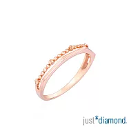 【Just Diamond】方采交映 18K玫瑰金戒指(網路限定) 港圍 11 玫瑰金