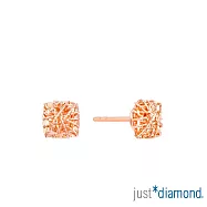 【Just Diamond】方璨閃爍 18K玫瑰金耳環(網路限定)