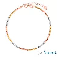 【Just Diamond】三彩弦韻 18K金手鍊(網路限定)