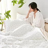 (網路獨家)英國Abelia《山茶序曲》雙人天絲木漿纖維拼接四件式兩用被床包組