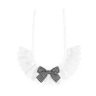 Bestkin 蕾絲小公主・格子蝴蝶結 S 黑白格