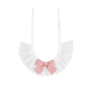 Bestkin 蕾絲小公主・格子蝴蝶結 M 粉白格