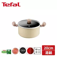 法國特福 Daisy系列20CM不沾雙耳湯鍋加蓋 H0494424