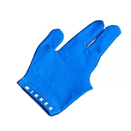 WINNER勝利者 高級三指包指撞球手套(左右通用)ONE SIZE 淡藍