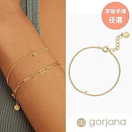 【Gorjana】Wilder Mini系列 專屬迷你字母縮寫手鍊|多款可選 字母手鍊-A