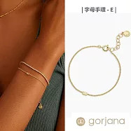 【Gorjana】Wilder Mini系列 專屬迷你字母縮寫手鍊|多款可選 字母手鍊-E