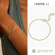 【Gorjana】Wilder Mini系列 專屬迷你字母縮寫手鍊|多款可選 字母手鍊-L