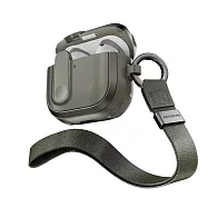 MAGEASY Odyssey with Wrist Strap 抗衝擊磁扣手繩耳機殼 AirPods 4-金屬綠