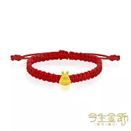 今生金飾 LOVE U兔手繩 黃金串珠手繩 小孩手圍約12-13公分