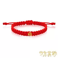 今生金飾 心如意手繩 黃金串珠手繩 小孩手圍約12-13公分