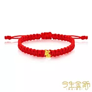 今生金飾 黃金鼠手繩 黃金串珠手繩 大人手圍約16-18公分