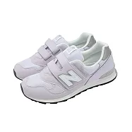 New Balance NB 童鞋 313 寬楦 中童 亮淺紫 金屬銀 魔鬼氈 休閒鞋 運動鞋 NB PO313TG2-W 20cm PURPLE/WHITE