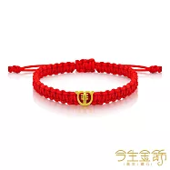 今生金飾 虎-避邪手繩 黃金串珠手繩 小孩手圍約12-13公分