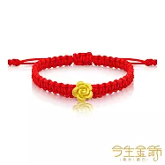 今生金飾 錦繡前程手繩 黃金串珠手繩 大人手圍約16-18公分