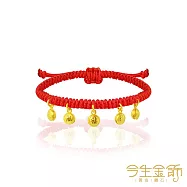 今生金飾 福玲瓏手繩 黃金串珠手繩 大人手圍約16-18公分