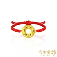 今生金飾 雙福手繩 黃金串珠手繩 大人手圍約16-18公分