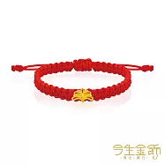 今生金飾 雀月屏手繩 黃金串珠手繩 大人手圍約16-18公分