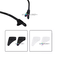 眼鏡專用舒適小三角防滑耳勾 眼鏡止滑墊 防滑腳墊(三對6入)_ 純黑