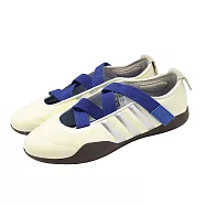 adidas x CH X EDC 聯名休閒鞋 Taekwondo 女鞋 米白 藍 亮皮 跆拳道鞋 陳冠希 愛迪達 JR6919