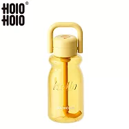【HOLOHOLO】MIU CUP SE 牛奶瓶造型彈跳吸管杯 630ml 黃色