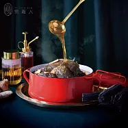 [易嘉人] 瓦罐炭火煨煮黑蒜烏骨雞湯禮盒+金門黑蒜頭土雞腿湯-兩人份(含運)