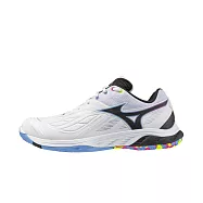 Mizuno 美津濃 Wave Fang 2 [71GA231345] 男女 排球鞋 寬楦 包覆 回彈 白 黑 31cm 白/黑