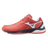 Mizuno 美津濃 Wave Fang 2 [71GA231347] 男女 排球鞋 寬楦 包覆 回彈 紅 黑 25cm 紅/黑
