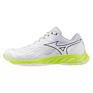 Mizuno 美津濃 Wave Fang 2 [71GA231341] 男女 排球鞋 寬楦 包覆 回彈 白 綠 25.5cm 白/綠